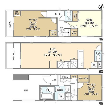 Ｋｏｌｅｔ東大成町＃０３の物件間取画像